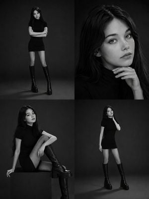 Monochrome Fashion Editorial Collage preview