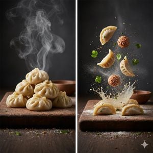 Cinematic Steamed Momo Photography preview
