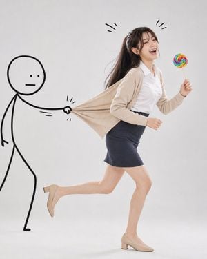Surreal Studio Photography with Hand-Drawn Doodle preview