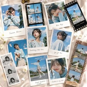 Luxury Summer Polaroid Campaign Collage preview