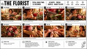 Florist Storyboard Poster preview