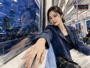 Taipei MRT Night Selfie preview