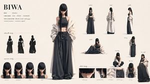 BIWA Fashion Character Sheet preview
