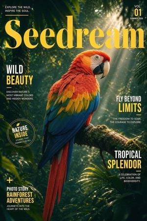 Tropical Macaw Magazine Cover preview