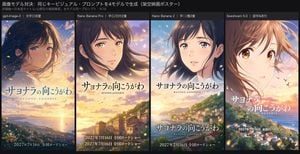 Four-Model Anime Poster Comparison preview