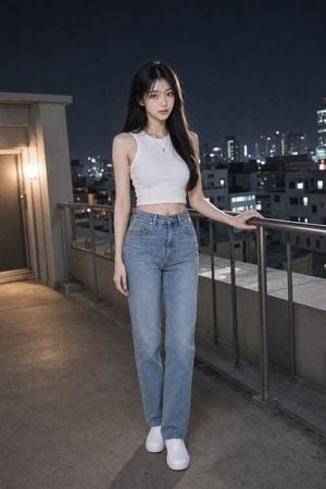Night Rooftop Fashion Portrait preview