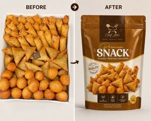 Professional Snack Packaging Mockup
