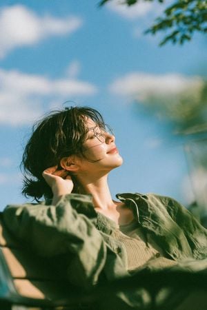 Cinematic Golden Hour Garden Portrait preview