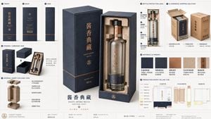 Premium Spirits Packaging Design Proposal Board