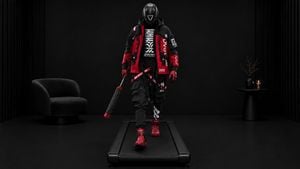 Cyberpunk Treadmill Fashion Editorial preview