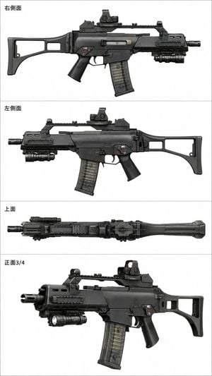 Four-View Tactical Carbine Reference Sheet preview