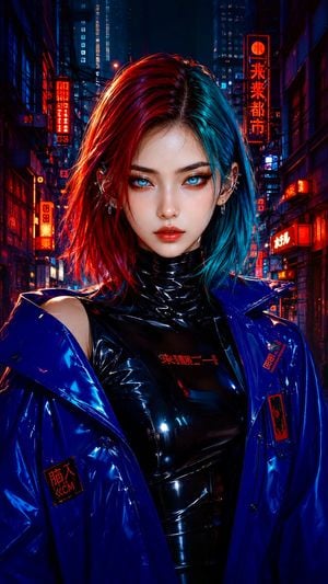 Neon Flux Cyberpunk Portrait preview