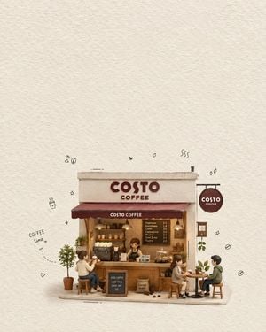 Miniature Paper-and-Clay Coffee Shop preview