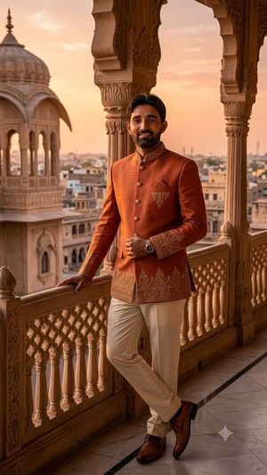 Indian Royal Bandhgala Portrait preview