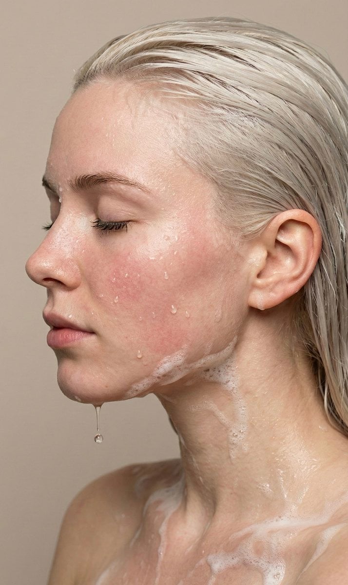 Macro Wet Skin Beauty Portrait Prompt preview