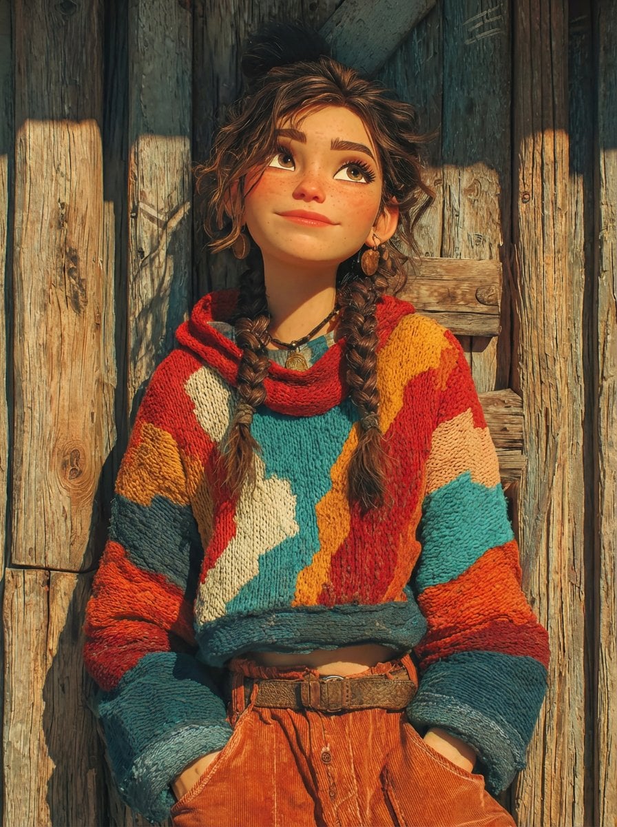 Pixar-Style 3D Girl Illustration Prompts preview