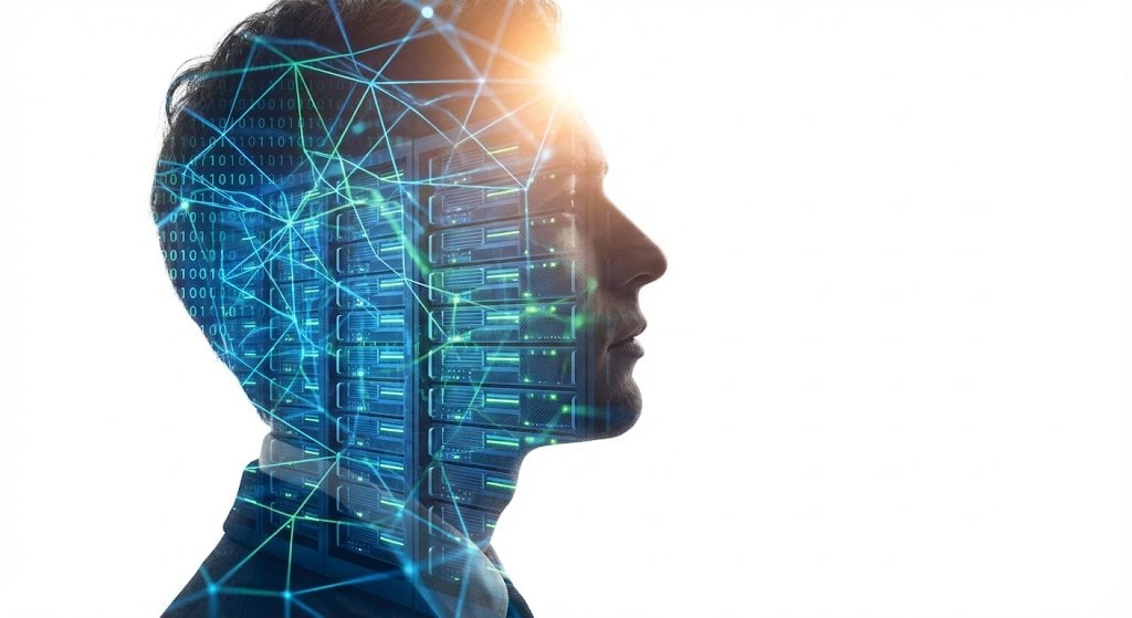 Double Exposure Portrait of an AI Engineer preview