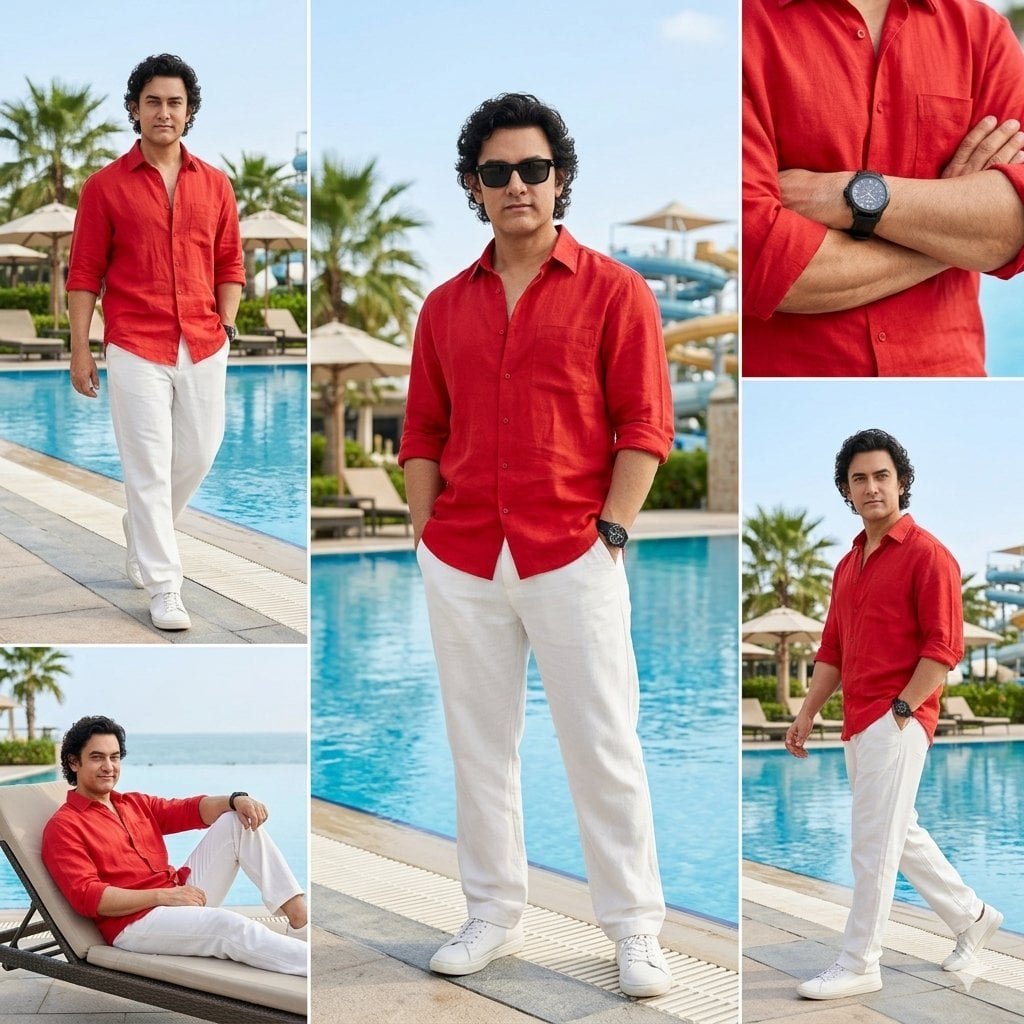 Luxury Resort Fashion Collage preview