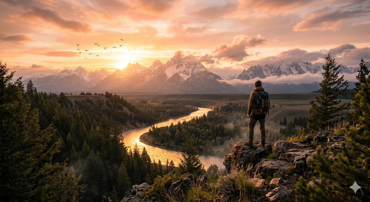 Cinematic Mountain Sunset preview