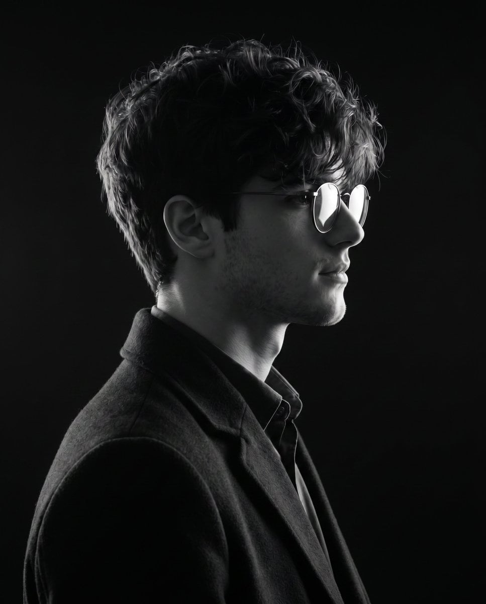 Monochrome Side-Profile Silhouette preview