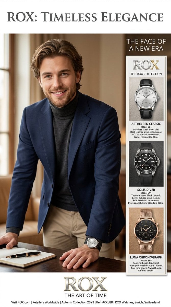 Luxury Watch Magazine Advertisement preview