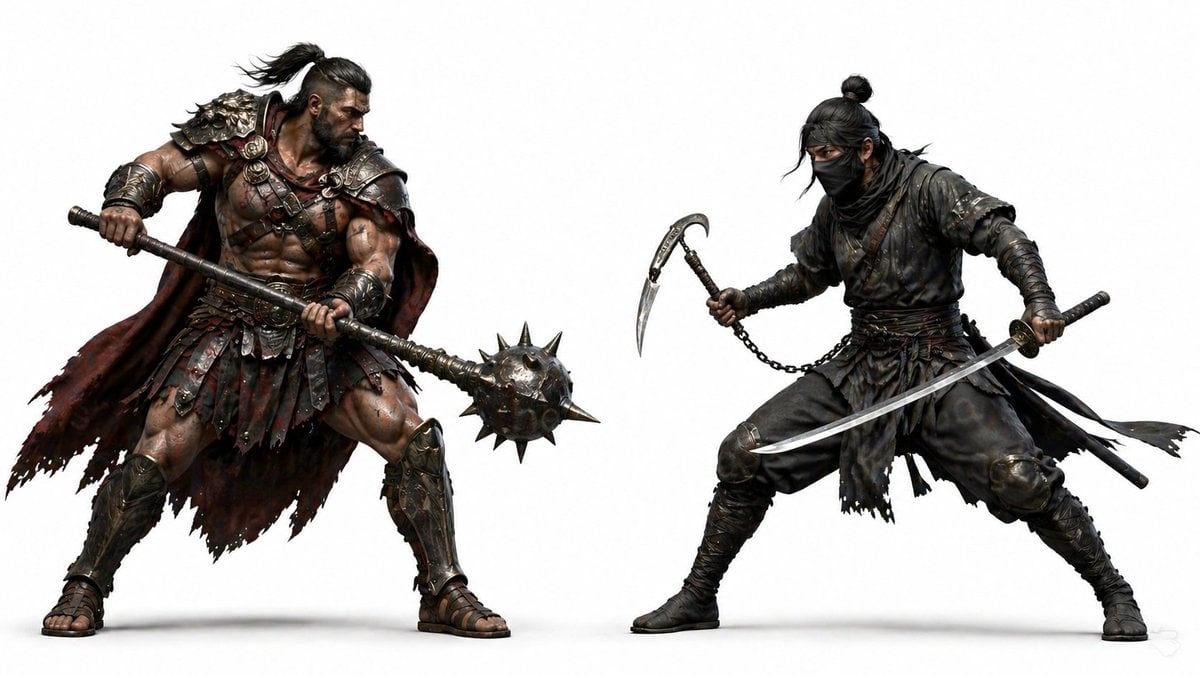 3D Game Character Face-off preview