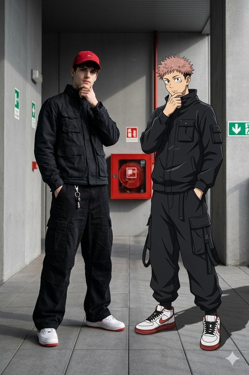 Real-Life and Anime Character Composite preview