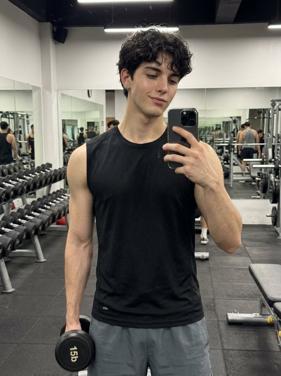 Hyper-Realistic Gym Mirror Selfie preview