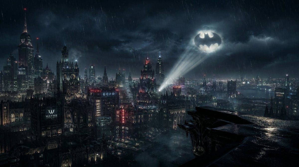 Gotham City Night Background preview