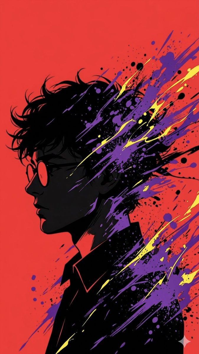 Pop Art Silhouette Splatter preview