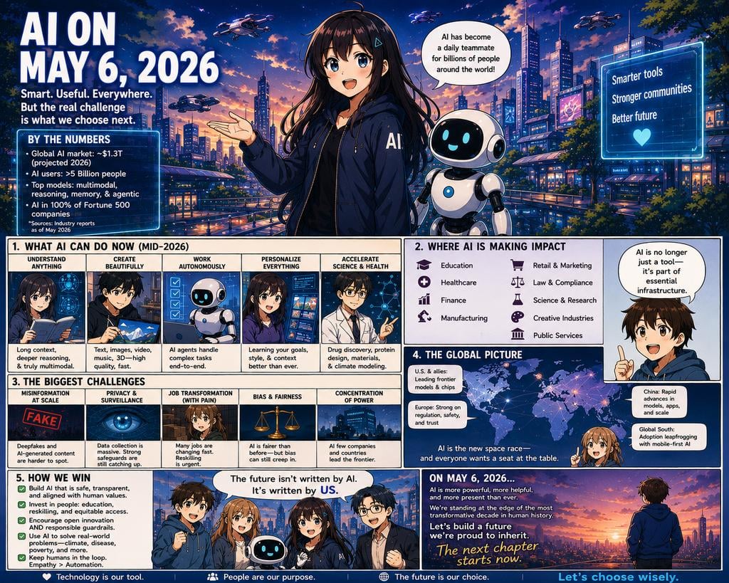 Future AI Anime Comic Infographic preview