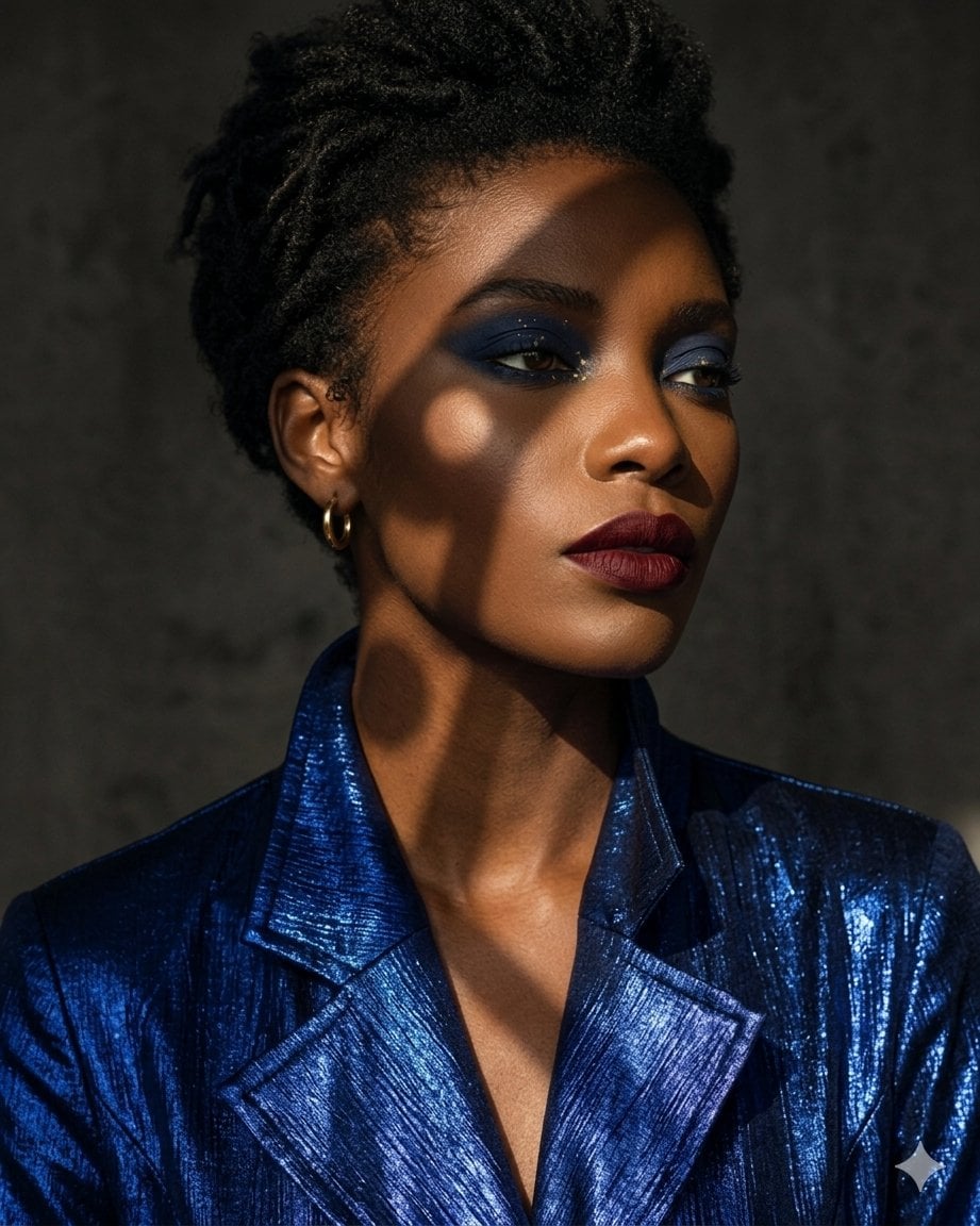 Dramatic Chiaroscuro Fashion Portrait preview