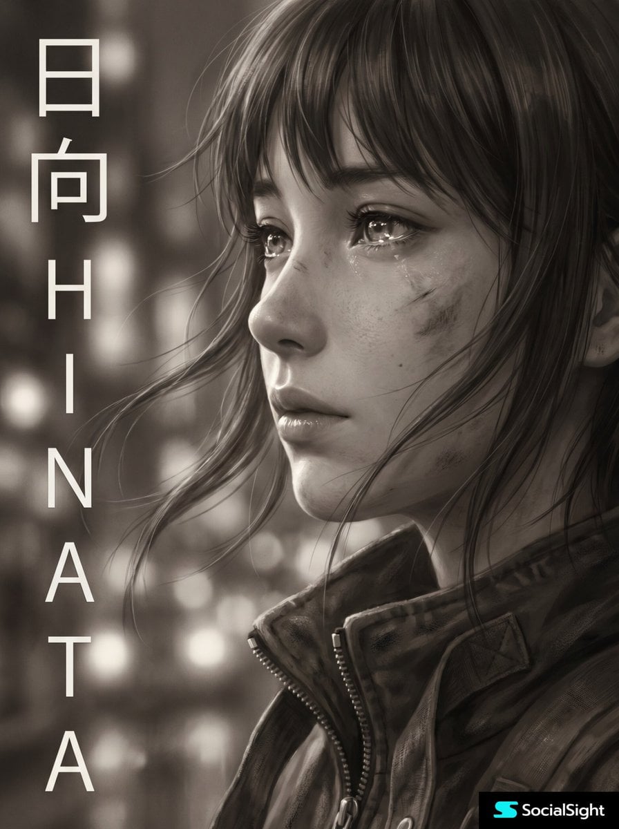 Cinematic anime character portrait preview
