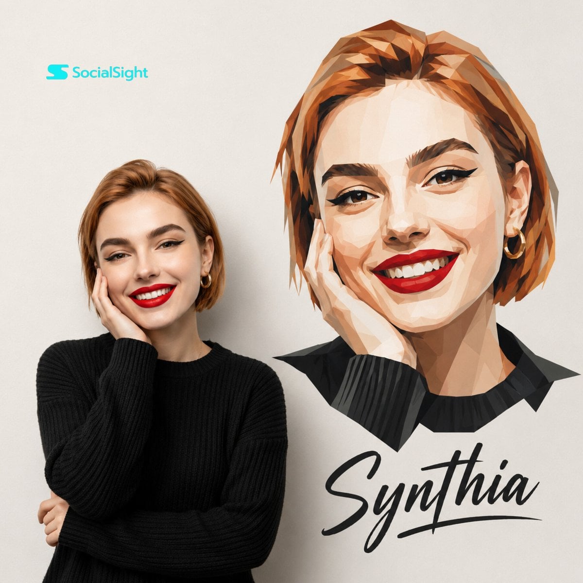 Geometric Studio Portrait Art preview