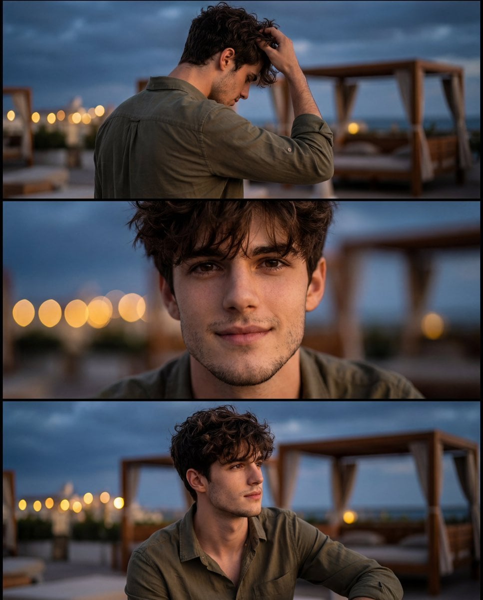 Cinematic Identity-Consistent Portrait Collage preview