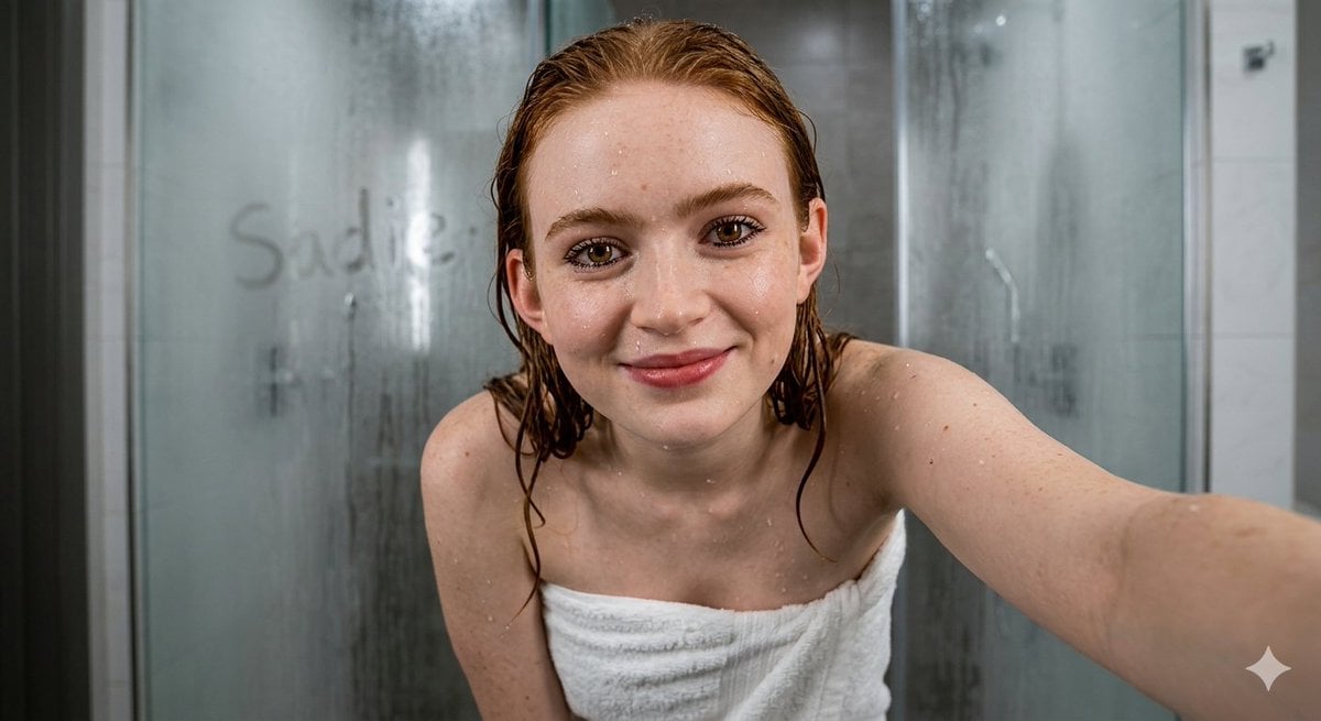 Ultra-Realistic Wet Bathroom Selfie preview
