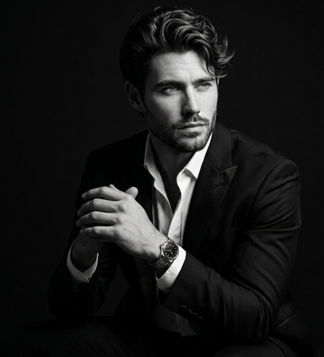 Fine Art Black and White Portrait preview