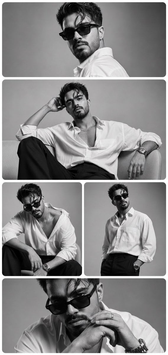 Monochrome Fashion Editorial Multi-Frame Collage preview