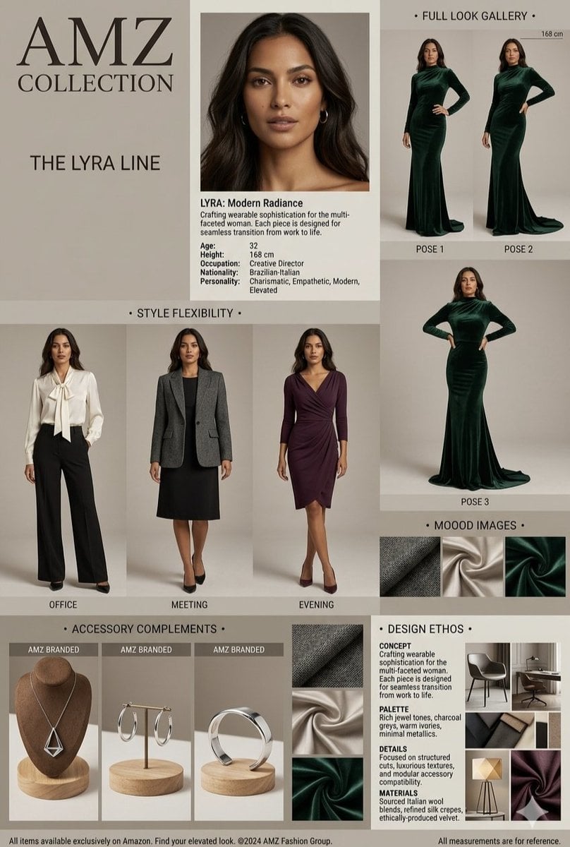 Fashion Brand Mood Board Layout preview