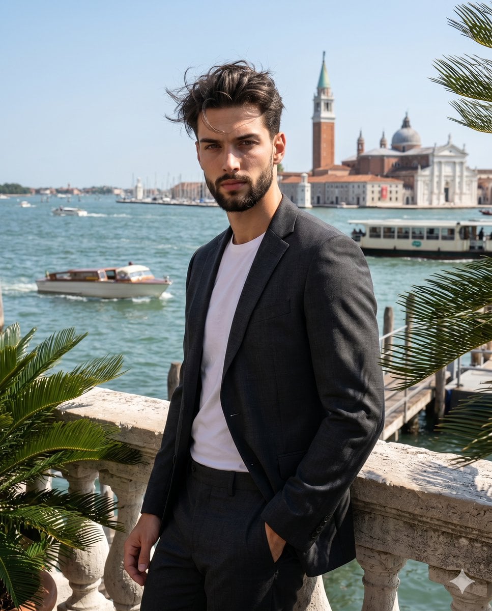 Upscale Mediterranean Travel Menswear Photography preview