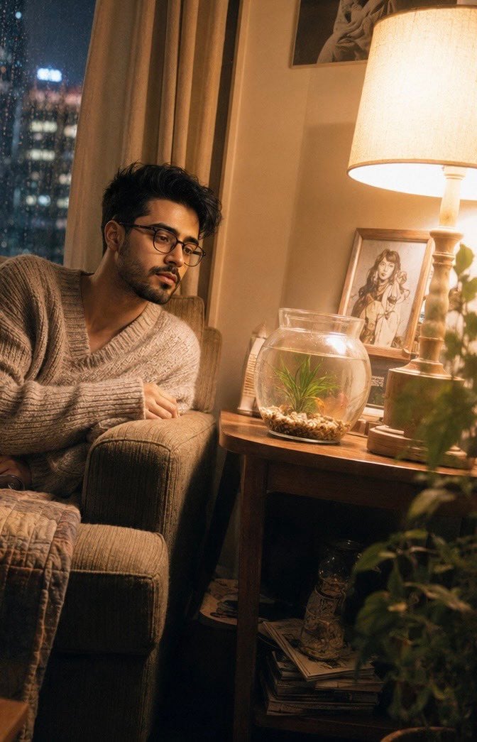 Rainy Urban Night Portrait preview