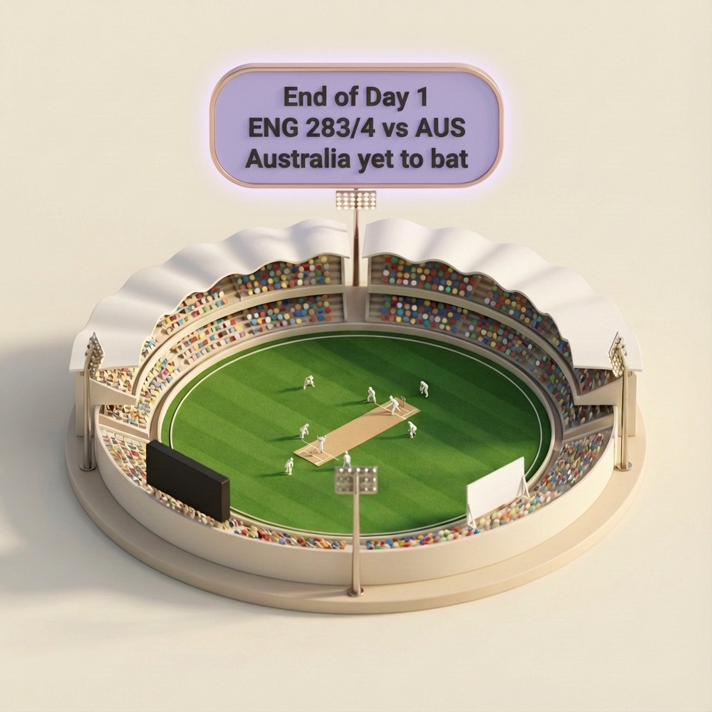 England vs Australia Test Match - AI Image Template Preview