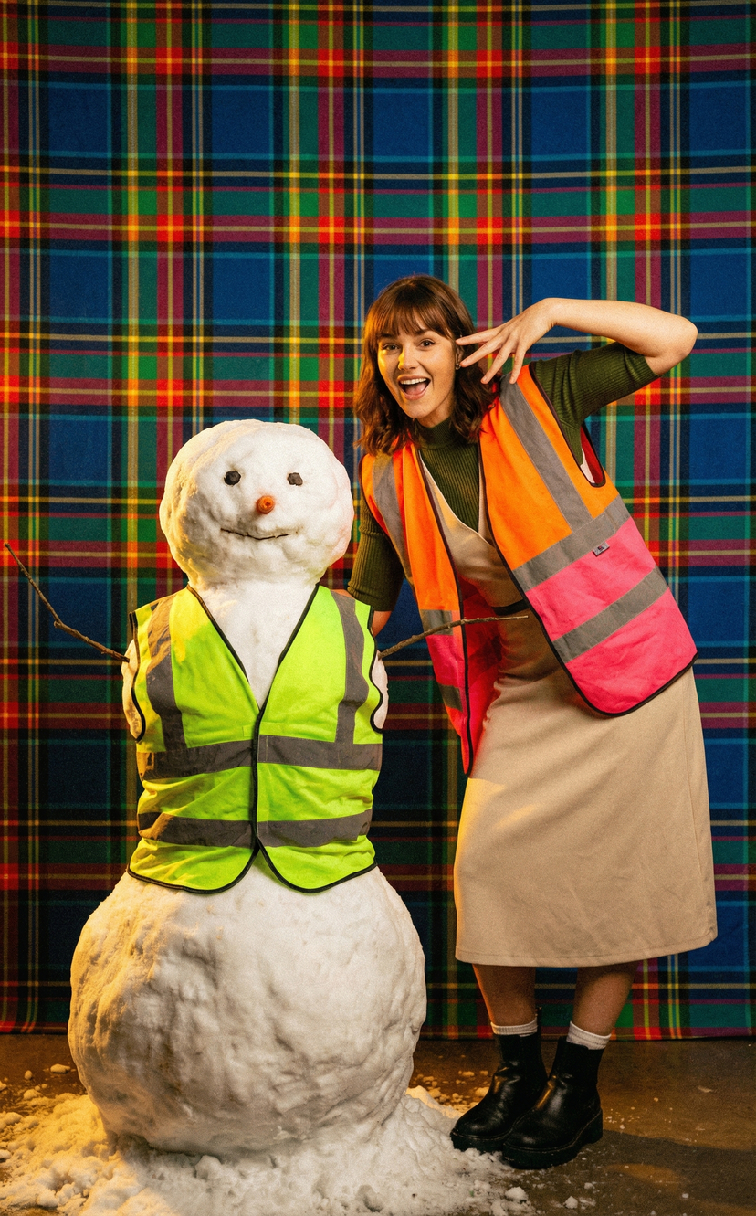 Awkward 90s Christmas Studio Portrait example 8