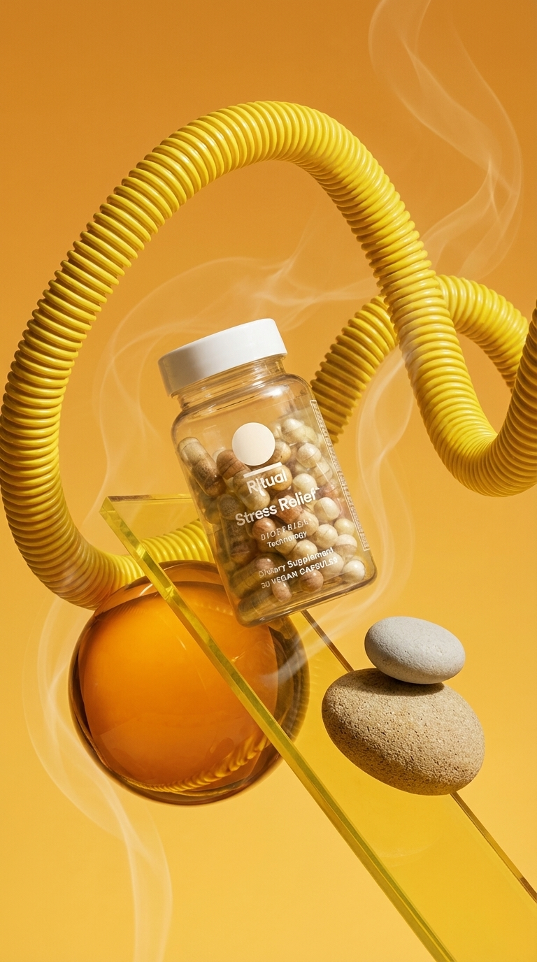 Abstract Wellness Product Showcase AI image template preview
