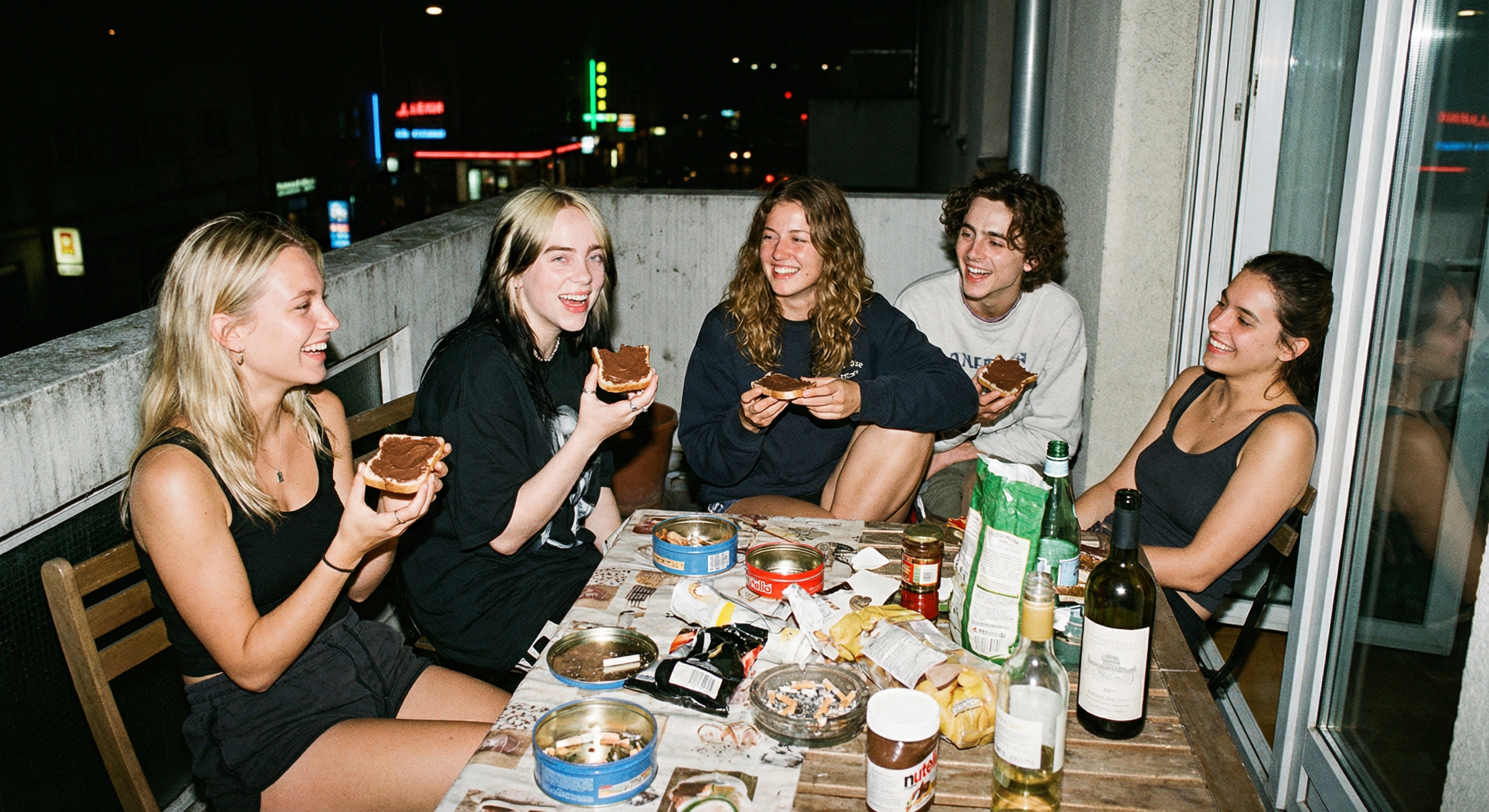 Raw Gen Z Flash Aesthetic - AI Image Template Preview