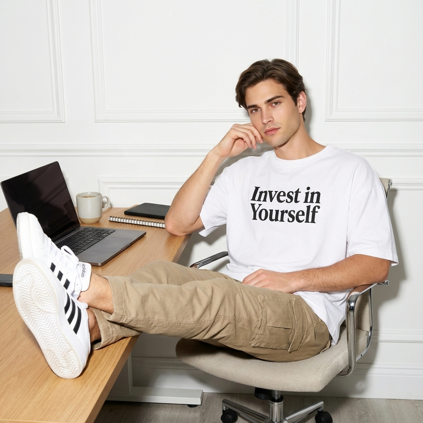Indoor Lifestyle - Minimal (Male) AI image template preview