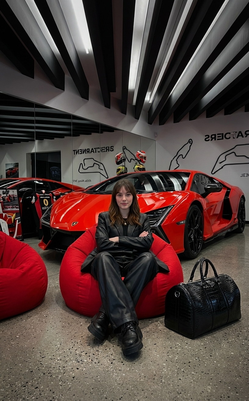 Parked in Confidence - AI Image Template Preview