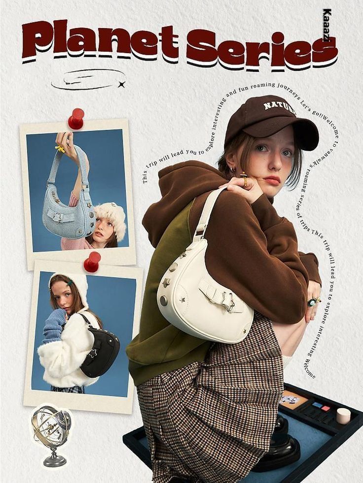 Vintage Y2K Collage Lookbook - AI Image Template Preview