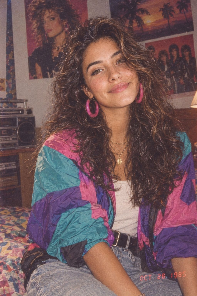 This Photo, 1985 — Transform this photo into an authentic 1980s-era photograph while keeping every person's face 100% unchanged. Preserve the exact facial ident