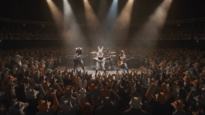 Anthropomorphic Rock Band Live Concert - Seedance 2.5 AI template preview